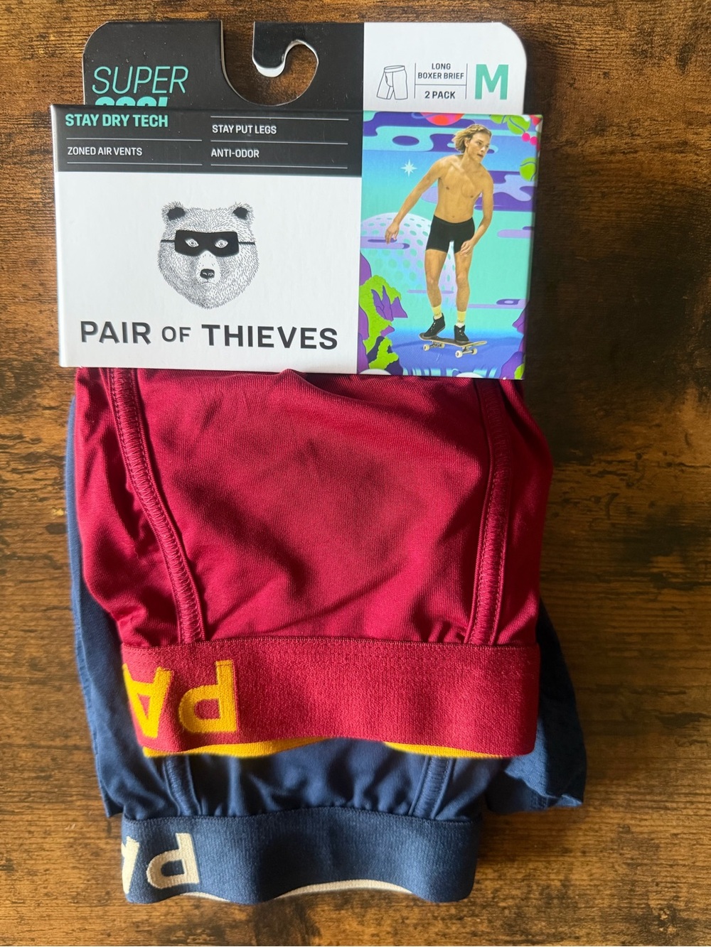 Two pair of Pair of Thieves boxerbriefs long leg